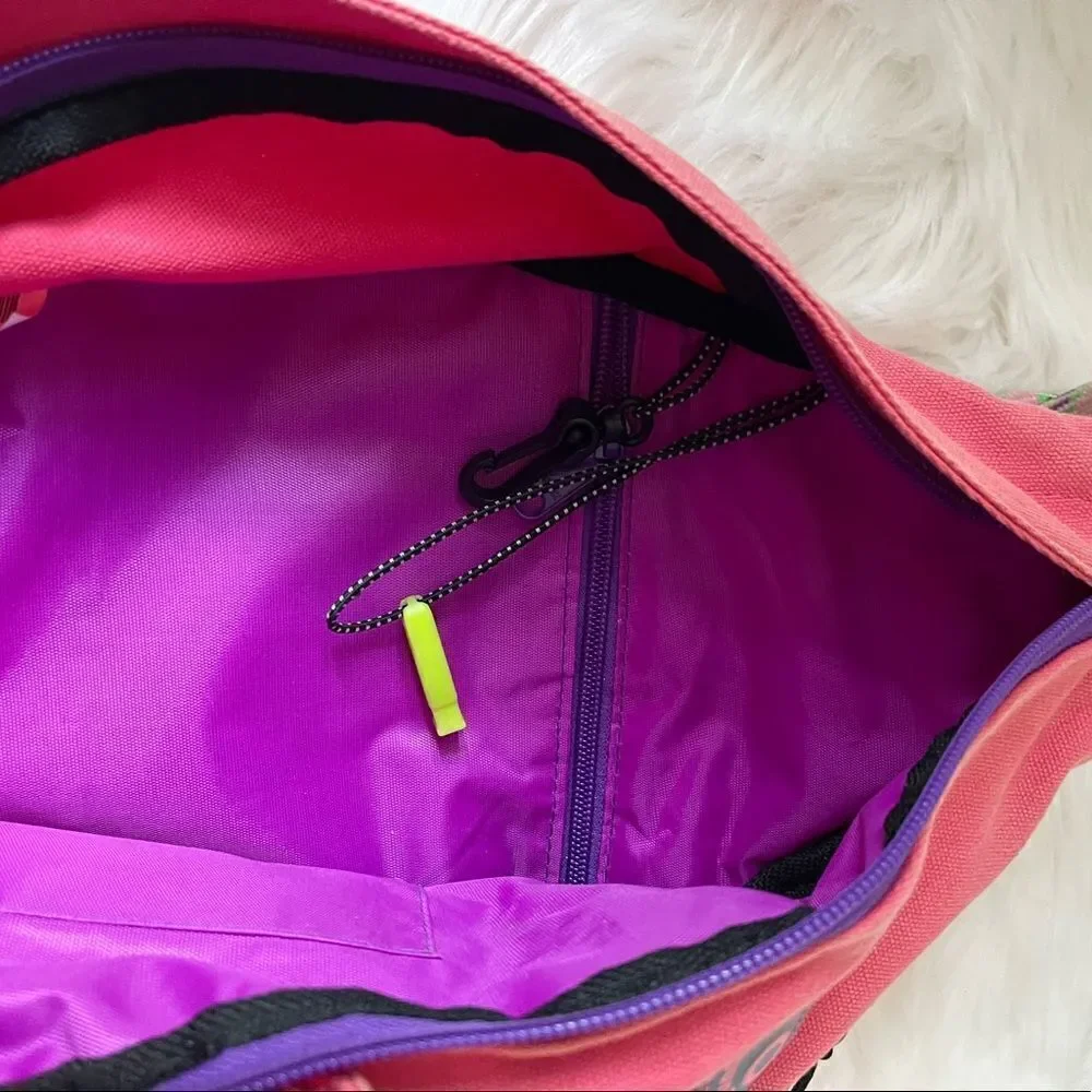 Ubun2bag canvas orange rope sling bag anti theft .